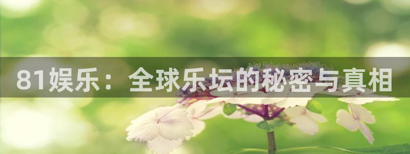 焦点娱乐登录：81娱乐：全球乐坛的秘密与真相